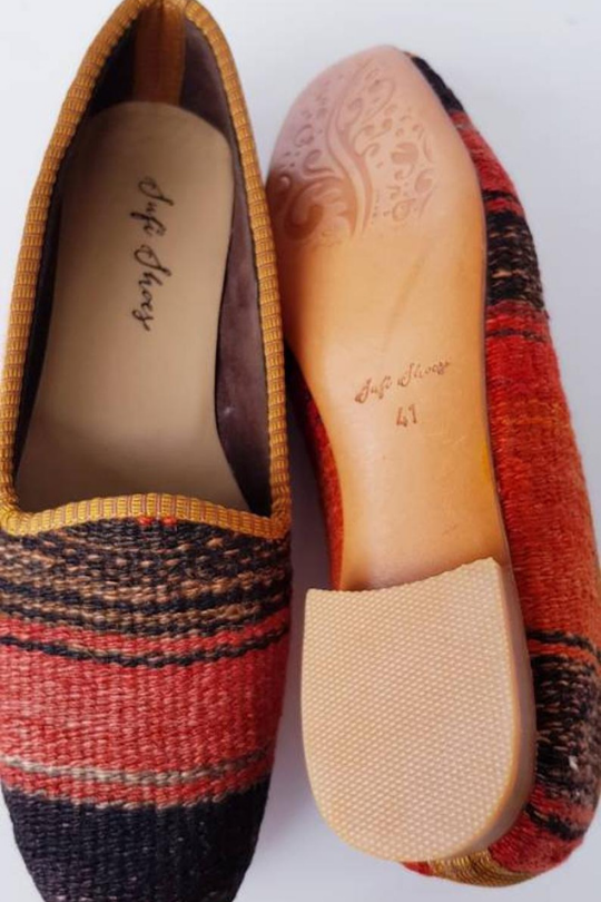 Vintage Kilim Shoes Handmade
