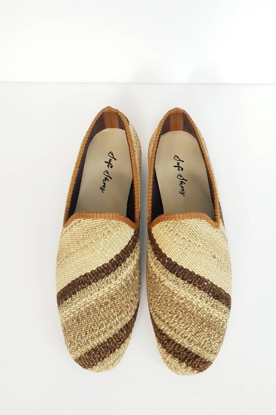 Men Handmade Vintage Kilim Loafer